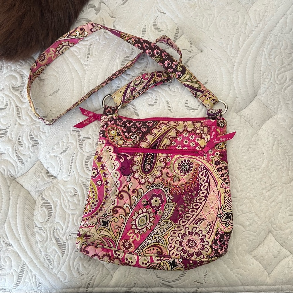 Vera Bradley Pink Paisley Crossbody Bag